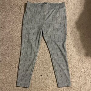 Loft Gray Pinstripe Leggings